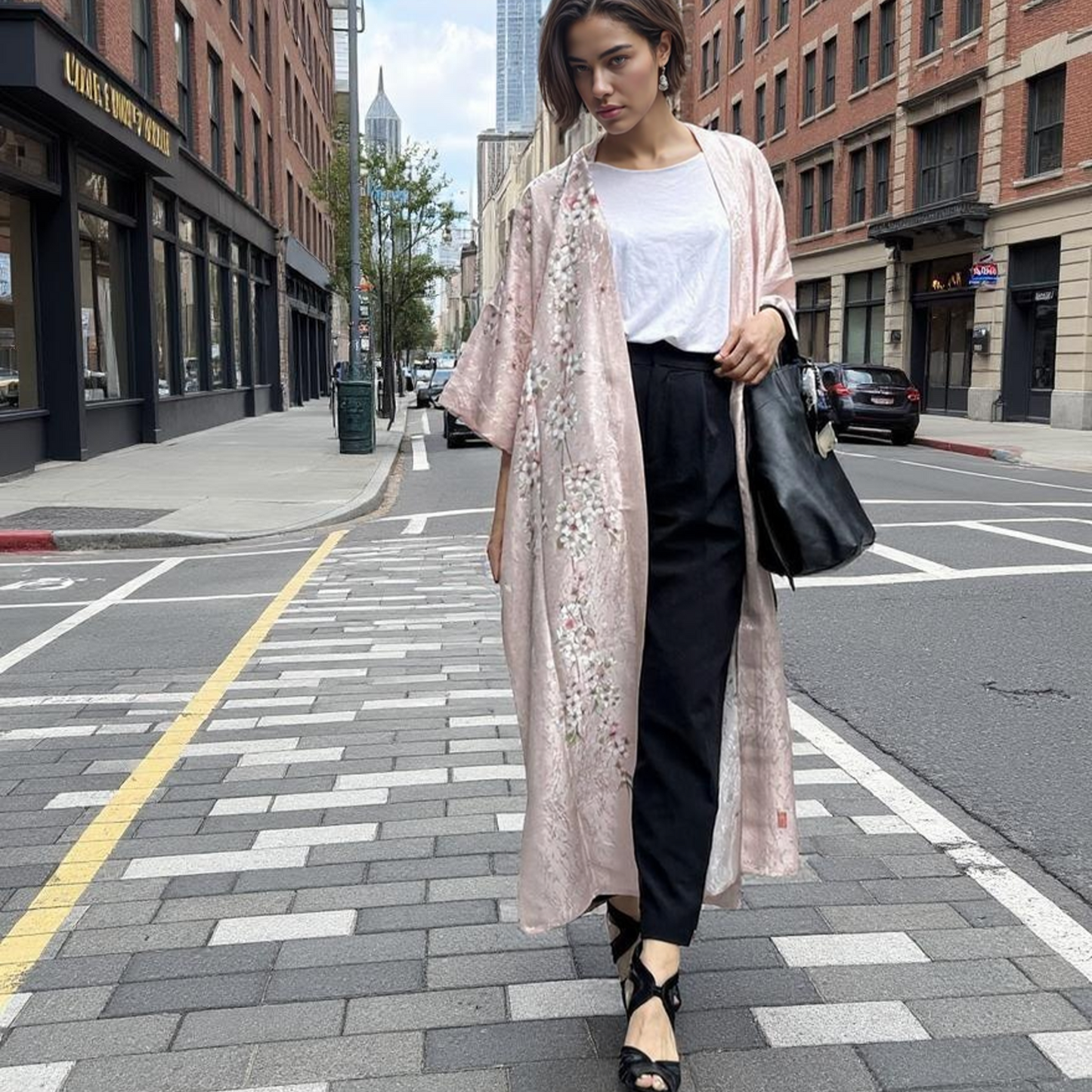 Premier Silk Kimono - Sakura Pink