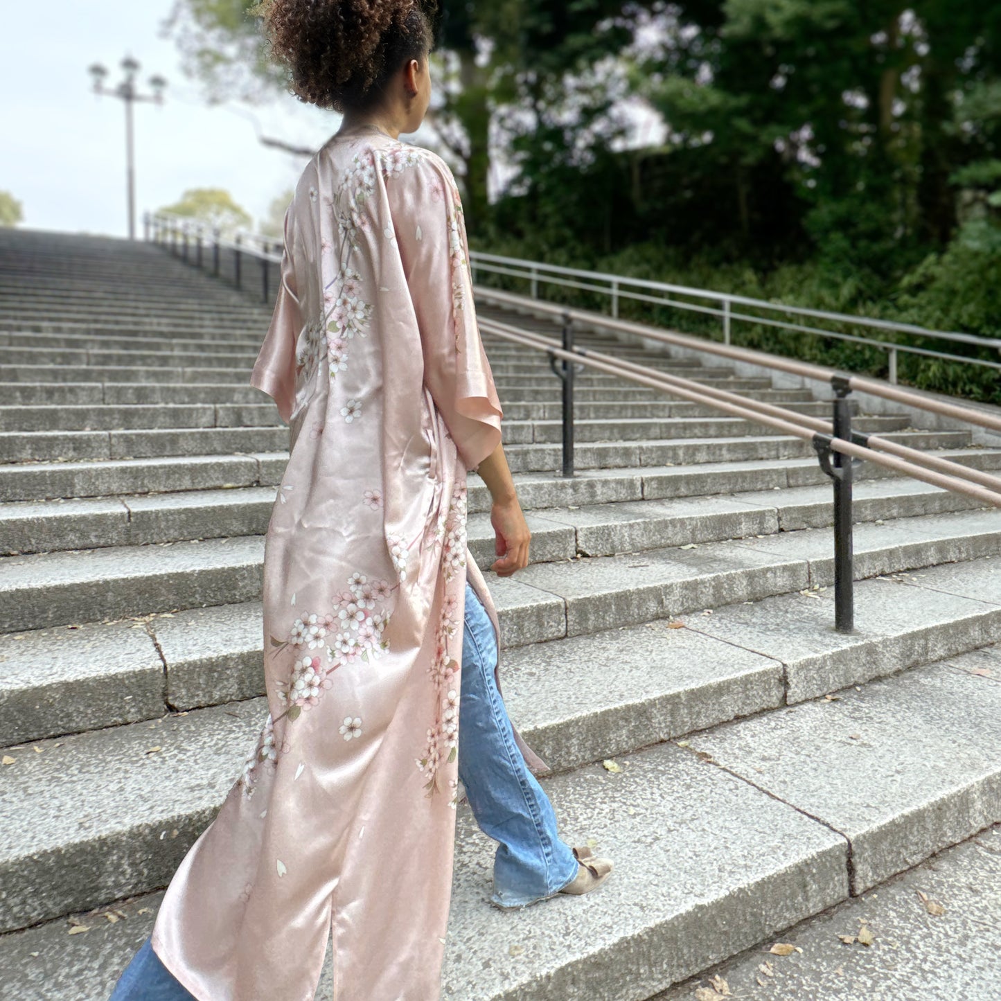 Premiere Silk Kimono - Sakura Pink