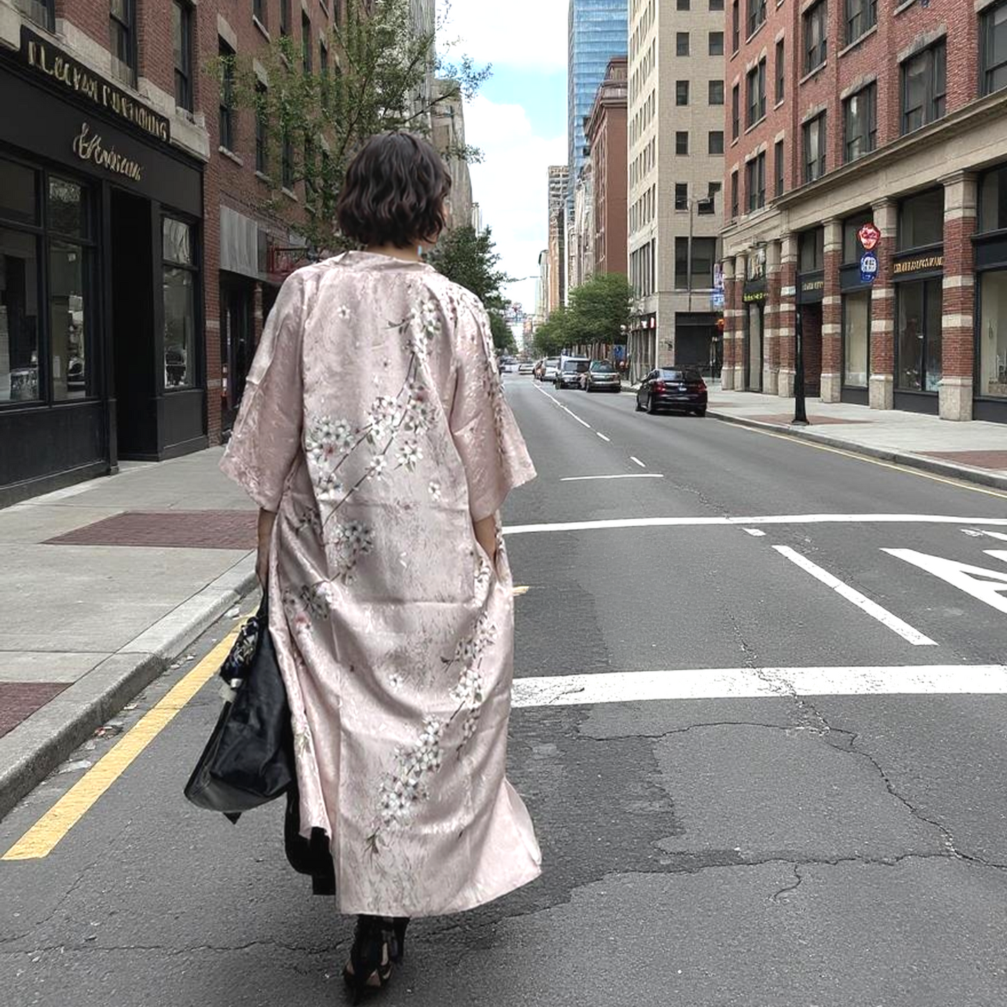 Premier Silk Kimono - Sakura Pink